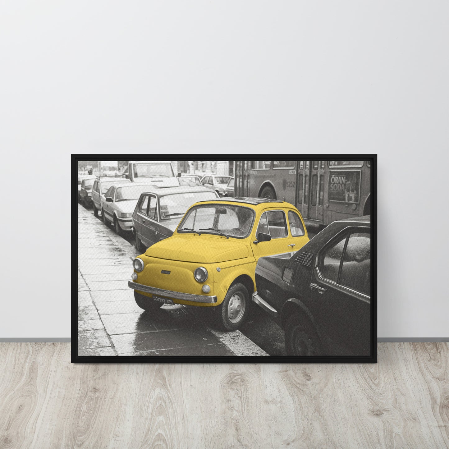 RF Framed canvas “Cinquecento yellow”