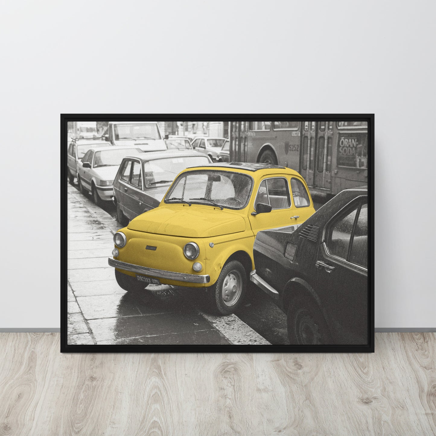 RF Framed canvas “Cinquecento yellow”