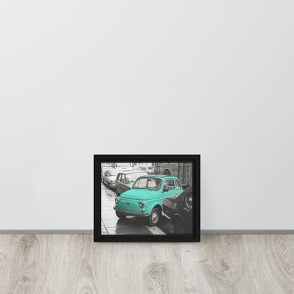 RF Framed canvas “Cinquecento turquoise“