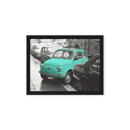 RF Framed canvas “Cinquecento turquoise“