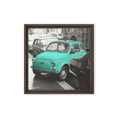 RF Framed canvas “Cinquecento turquoise“