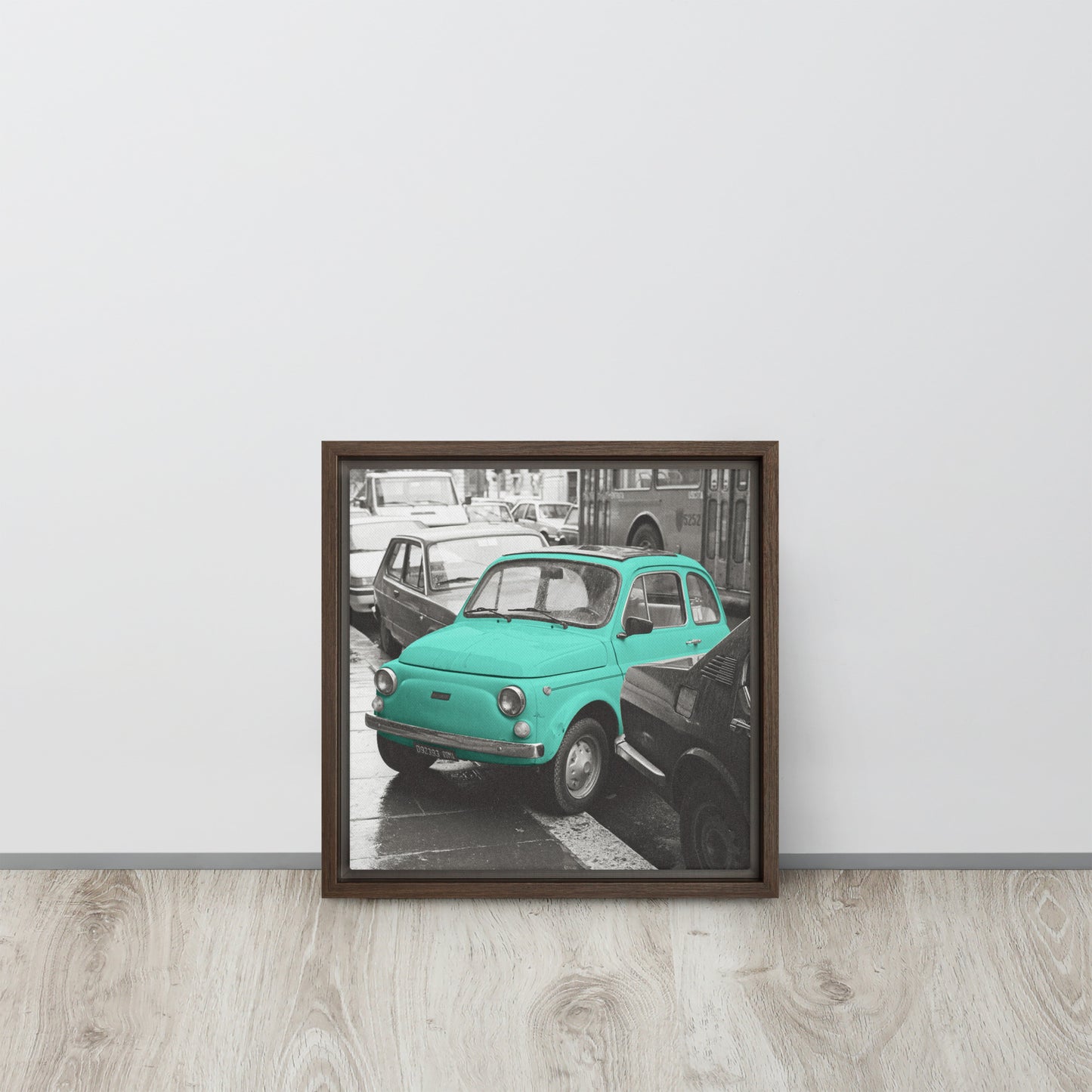 RF Framed canvas “Cinquecento turquoise“