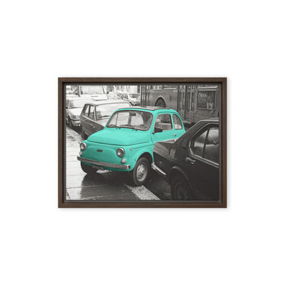 RF Framed canvas “Cinquecento turquoise“