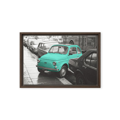 RF Framed canvas “Cinquecento turquoise“