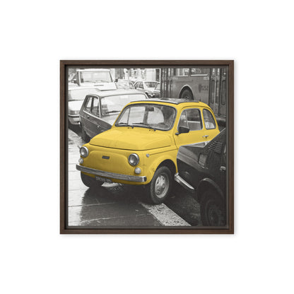 RF Framed canvas “Cinquecento yellow”