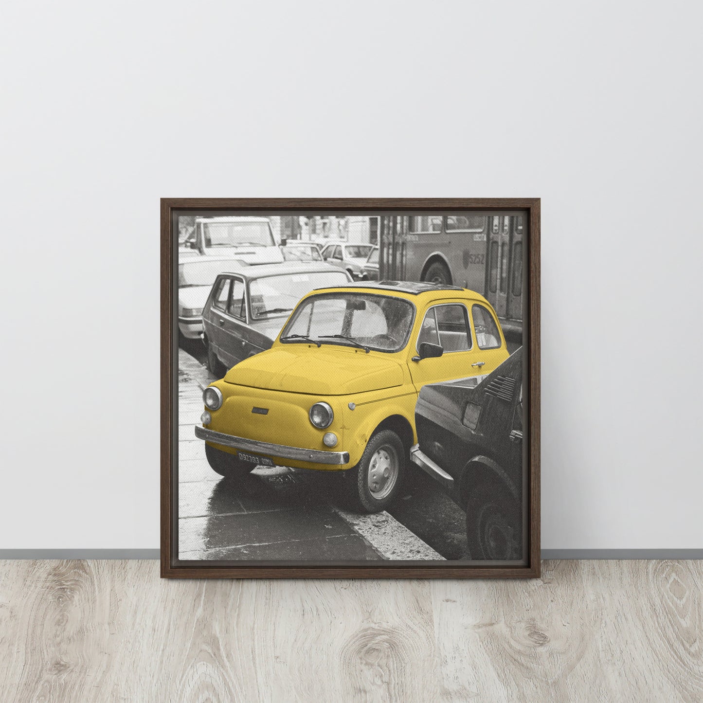 RF Framed canvas “Cinquecento yellow”