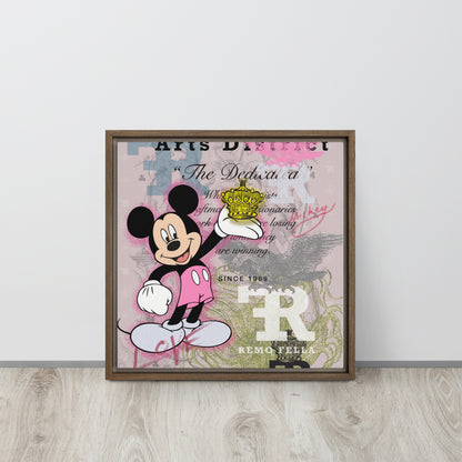 RF Framed canvas „Love Mickey“