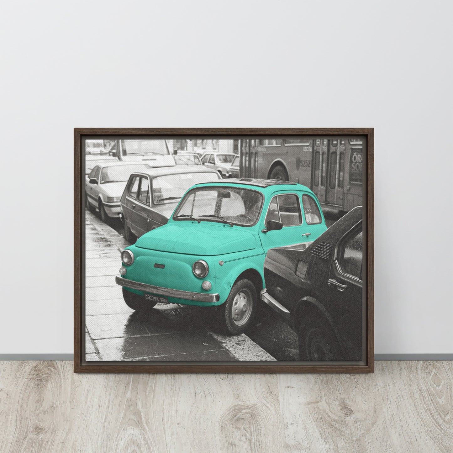 RF Framed canvas “Cinquecento turquoise“