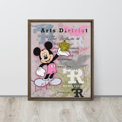 RF Framed canvas „Love Mickey“