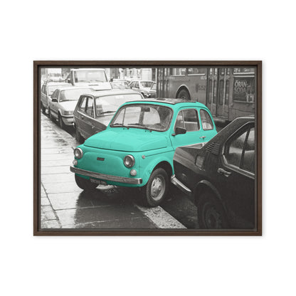 RF Framed canvas “Cinquecento turquoise“