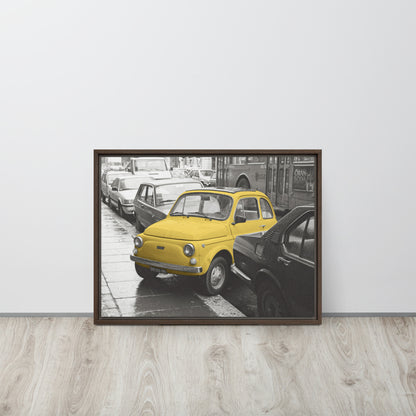 RF Framed canvas “Cinquecento yellow”