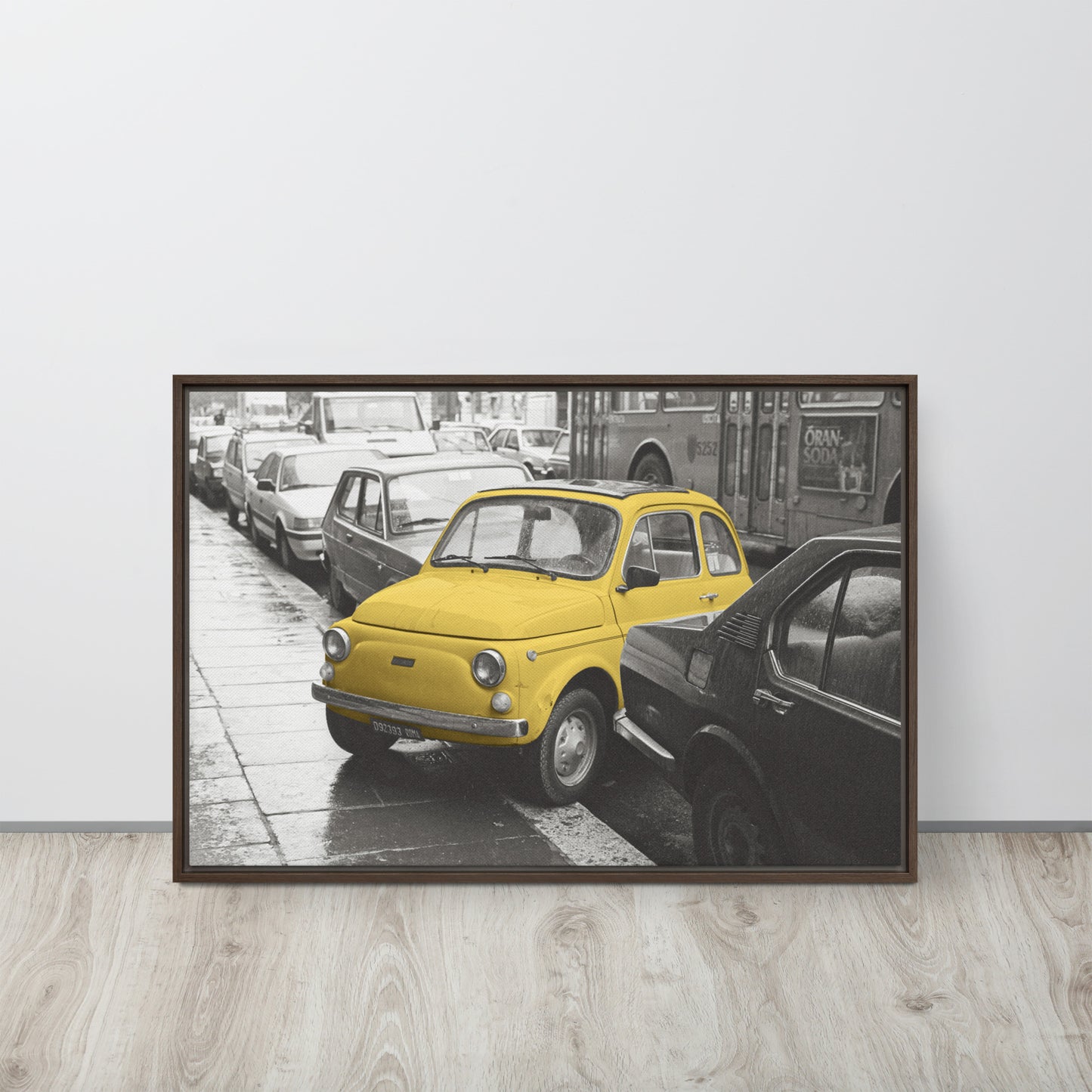 RF Framed canvas “Cinquecento yellow”