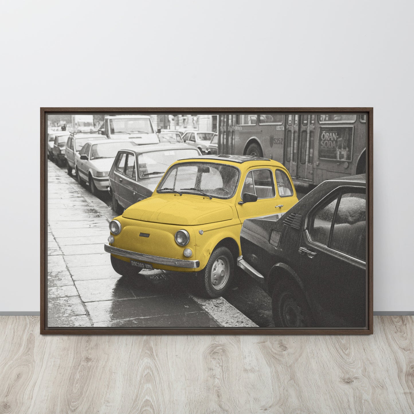 RF Framed canvas “Cinquecento yellow”