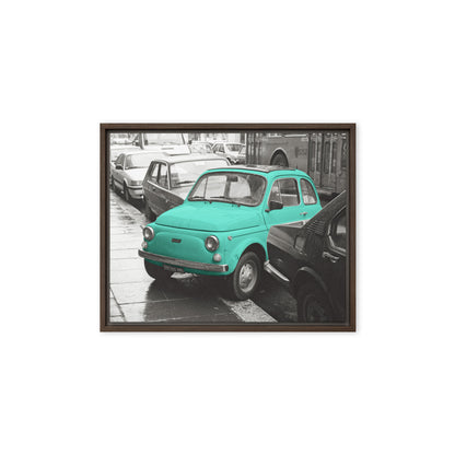 RF Framed canvas “Cinquecento turquoise“