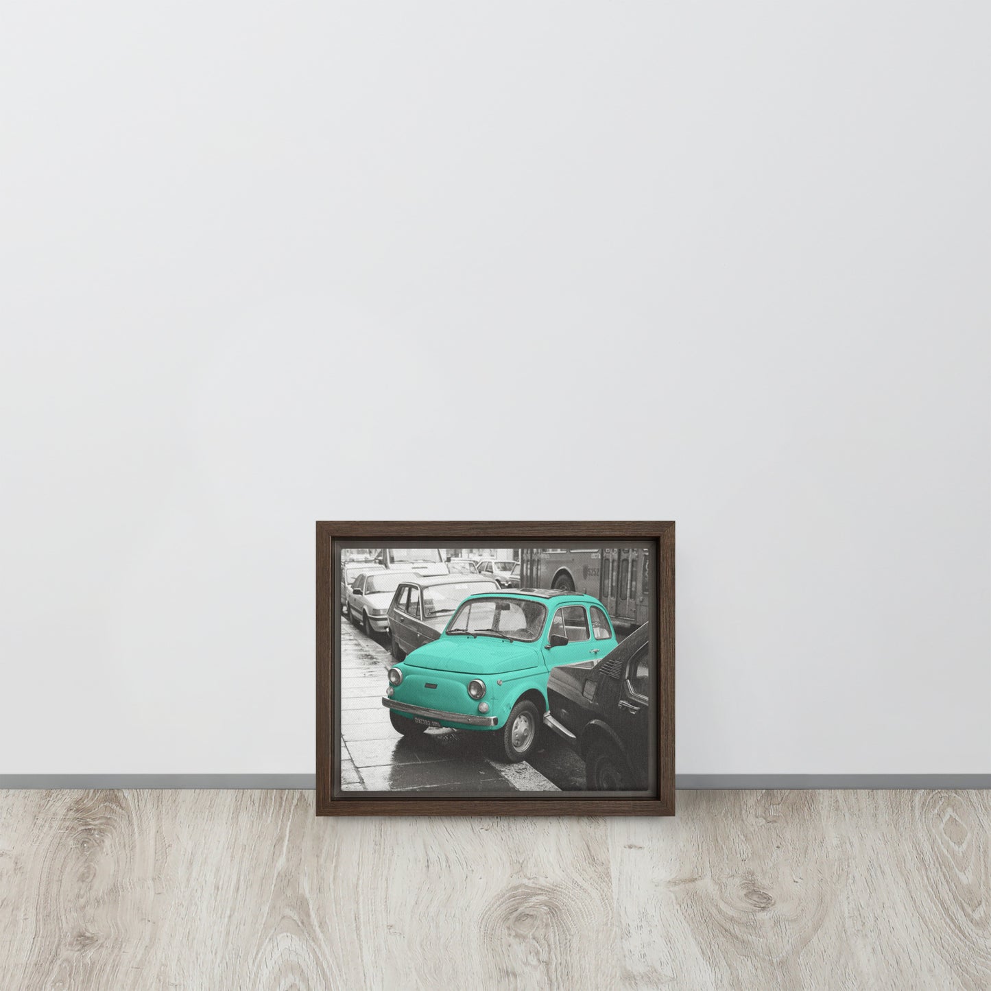 RF Framed canvas “Cinquecento turquoise“