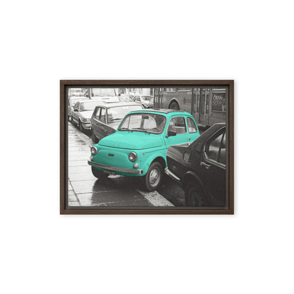 RF Framed canvas “Cinquecento turquoise“