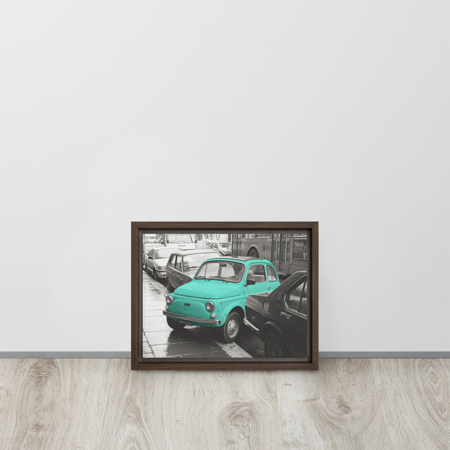 RF Framed canvas “Cinquecento turquoise“