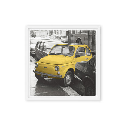 RF Framed canvas “Cinquecento yellow”