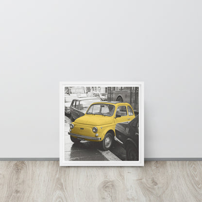 RF Framed canvas “Cinquecento yellow”