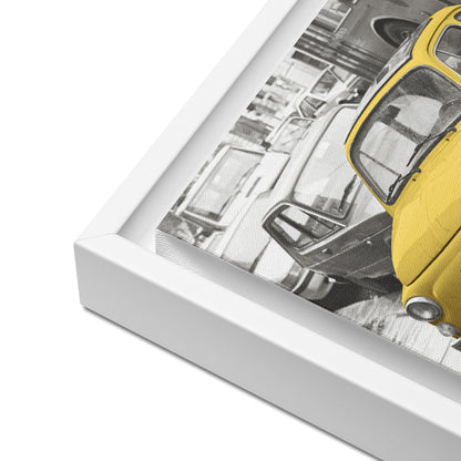 RF Framed canvas “Cinquecento yellow”