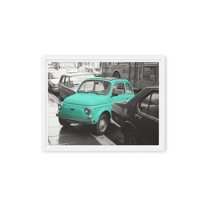 RF Framed canvas “Cinquecento turquoise“