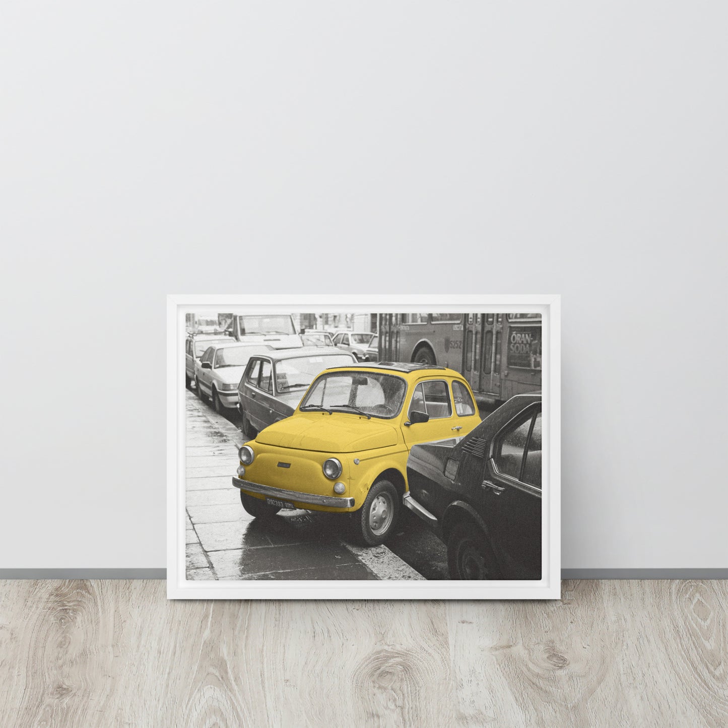 RF Framed canvas “Cinquecento yellow”