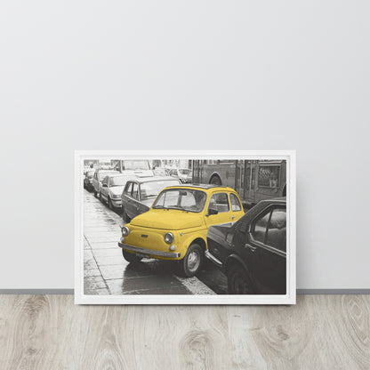 RF Framed canvas “Cinquecento yellow”