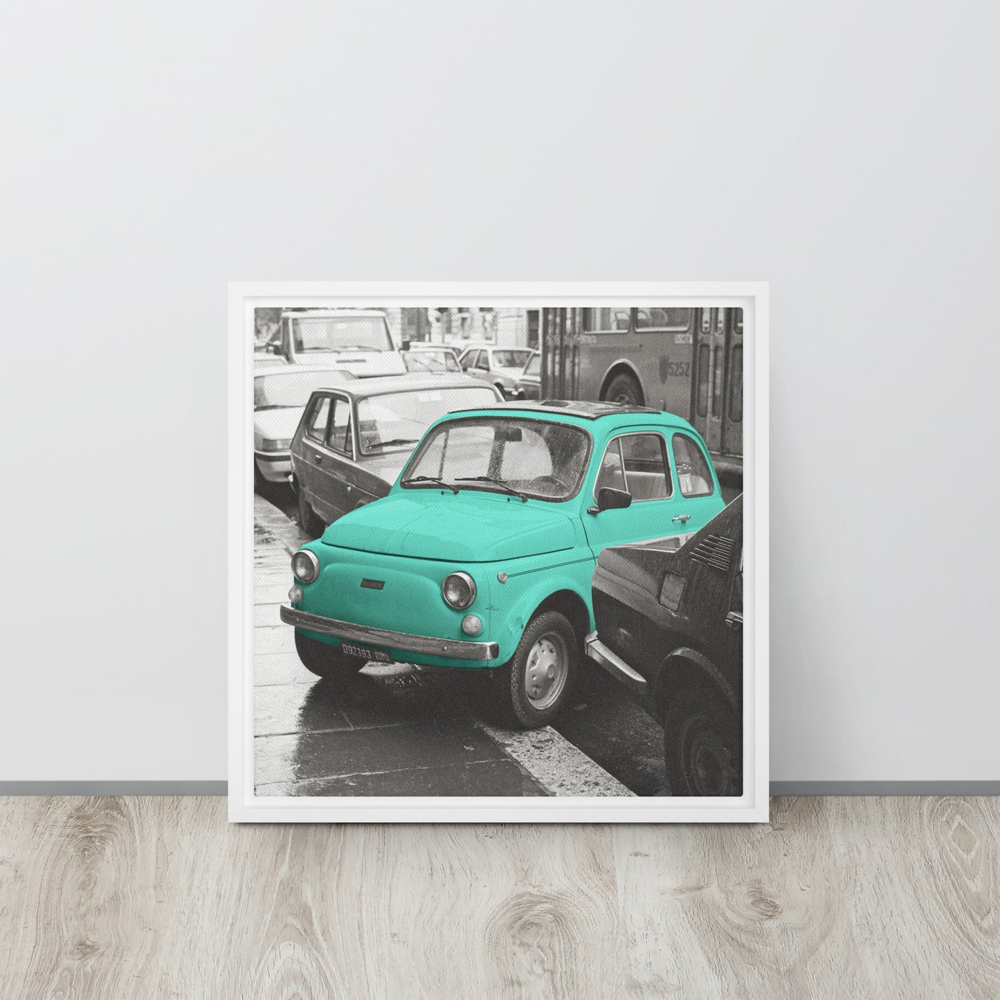 RF Framed canvas “Cinquecento turquoise“