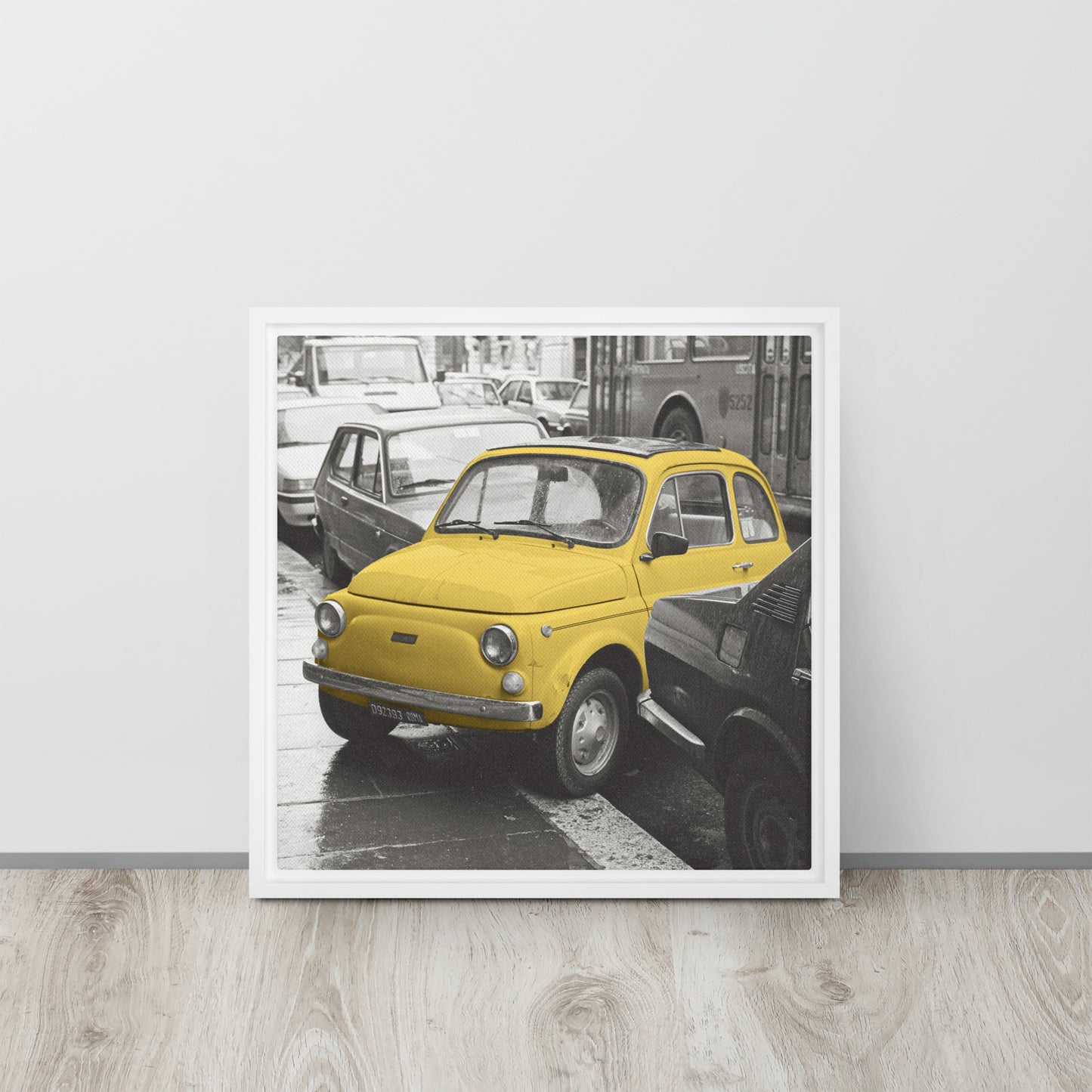 RF Framed canvas “Cinquecento yellow”