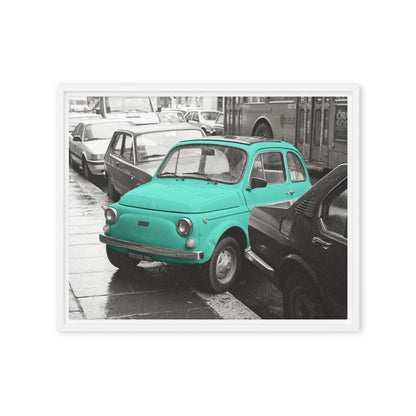 RF Framed canvas “Cinquecento turquoise“