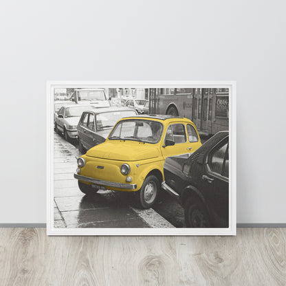 RF Framed canvas “Cinquecento yellow”