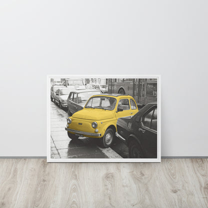 RF Framed canvas “Cinquecento yellow”