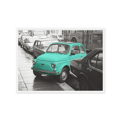 RF Framed canvas “Cinquecento turquoise“