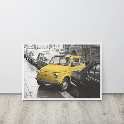 RF Framed canvas “Cinquecento yellow”