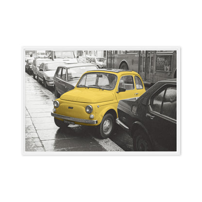 RF Framed canvas “Cinquecento yellow”