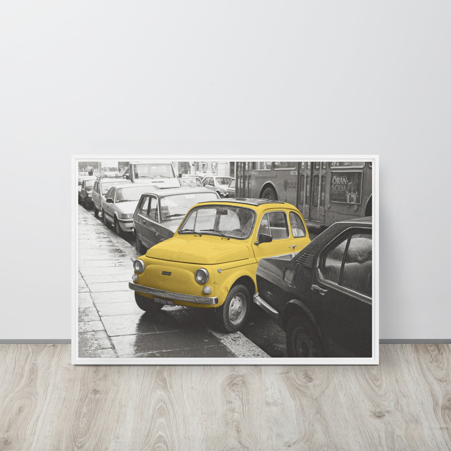 RF Framed canvas “Cinquecento yellow”