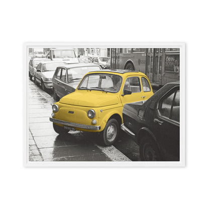 RF Framed canvas “Cinquecento yellow”