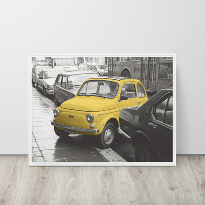 RF Framed canvas “Cinquecento yellow”