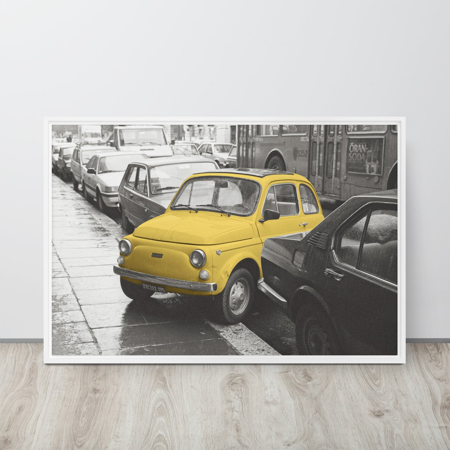 RF Framed canvas “Cinquecento yellow”