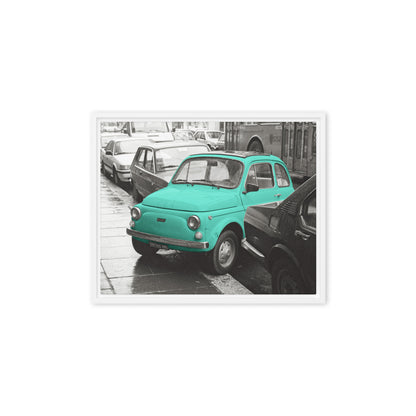 RF Framed canvas “Cinquecento turquoise“