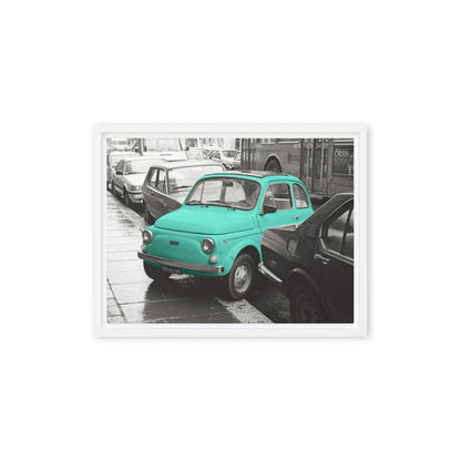 RF Framed canvas “Cinquecento turquoise“