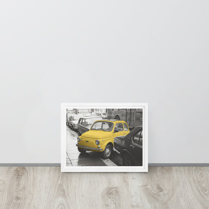 RF Framed canvas “Cinquecento yellow”