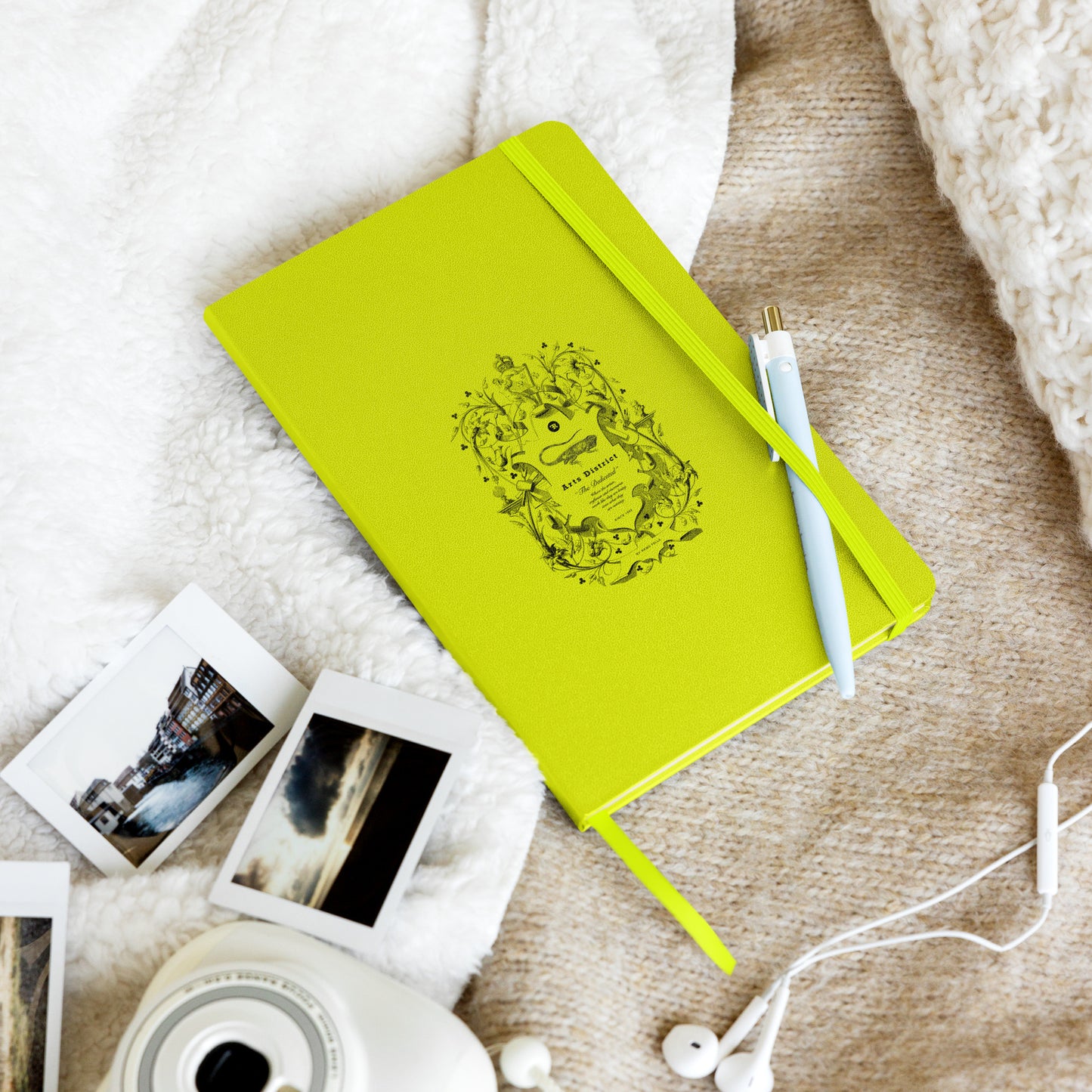 RF Hardcover bound notebook "Arts District Iguana"