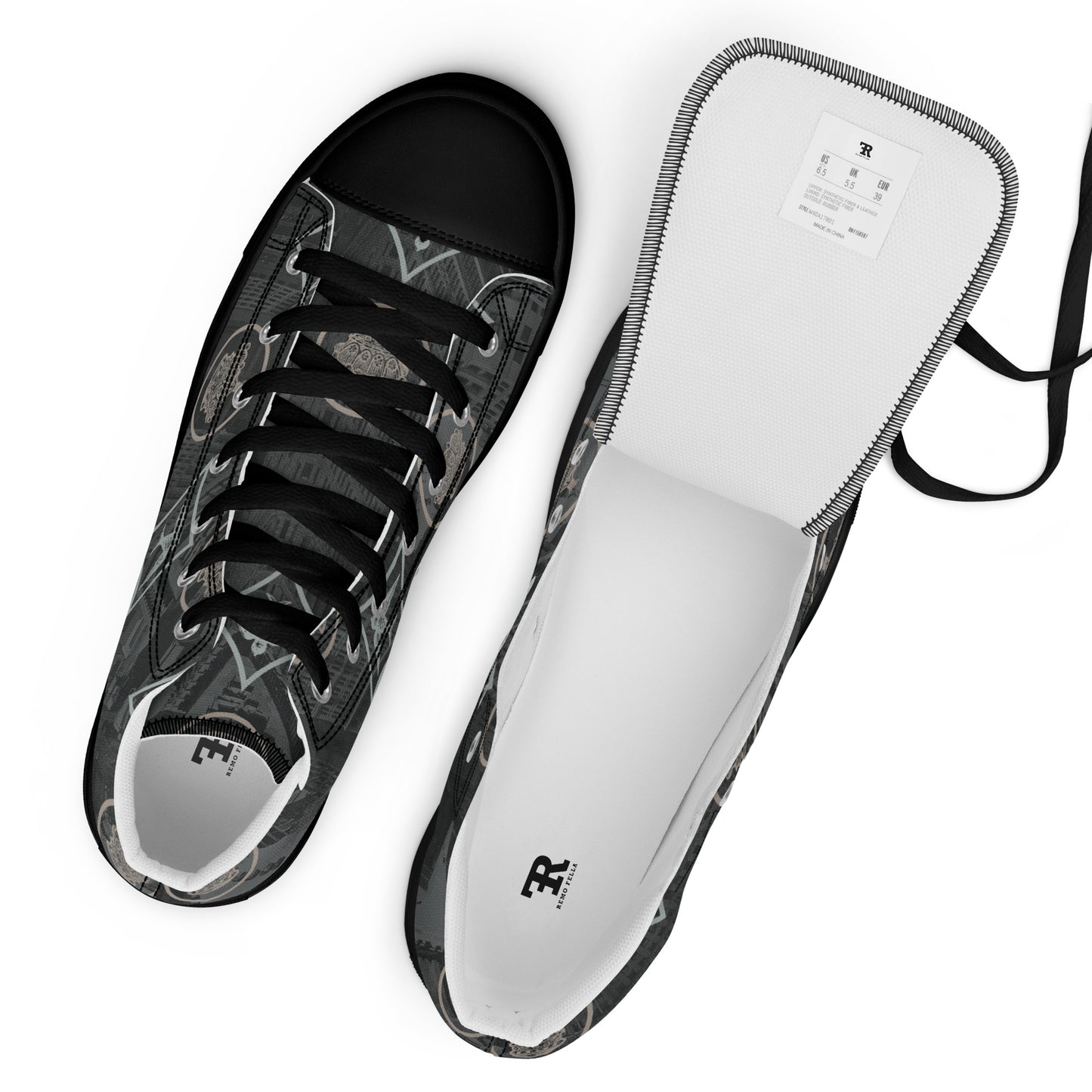 RF Men’s high top shoes CROWNS & BIRDS