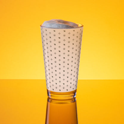 RF Shaker pint glass „CROWNS & BIRDS“ Misty Rose