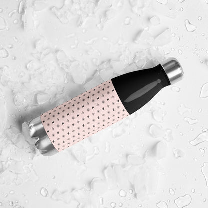 RF Stainless steel water bottle „CROWNS & BIRDS“ Misty Rose
