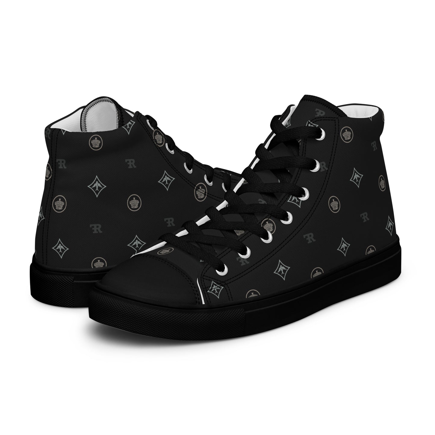 RF Women’s high top canvas shoes CROWNS & BIRDS