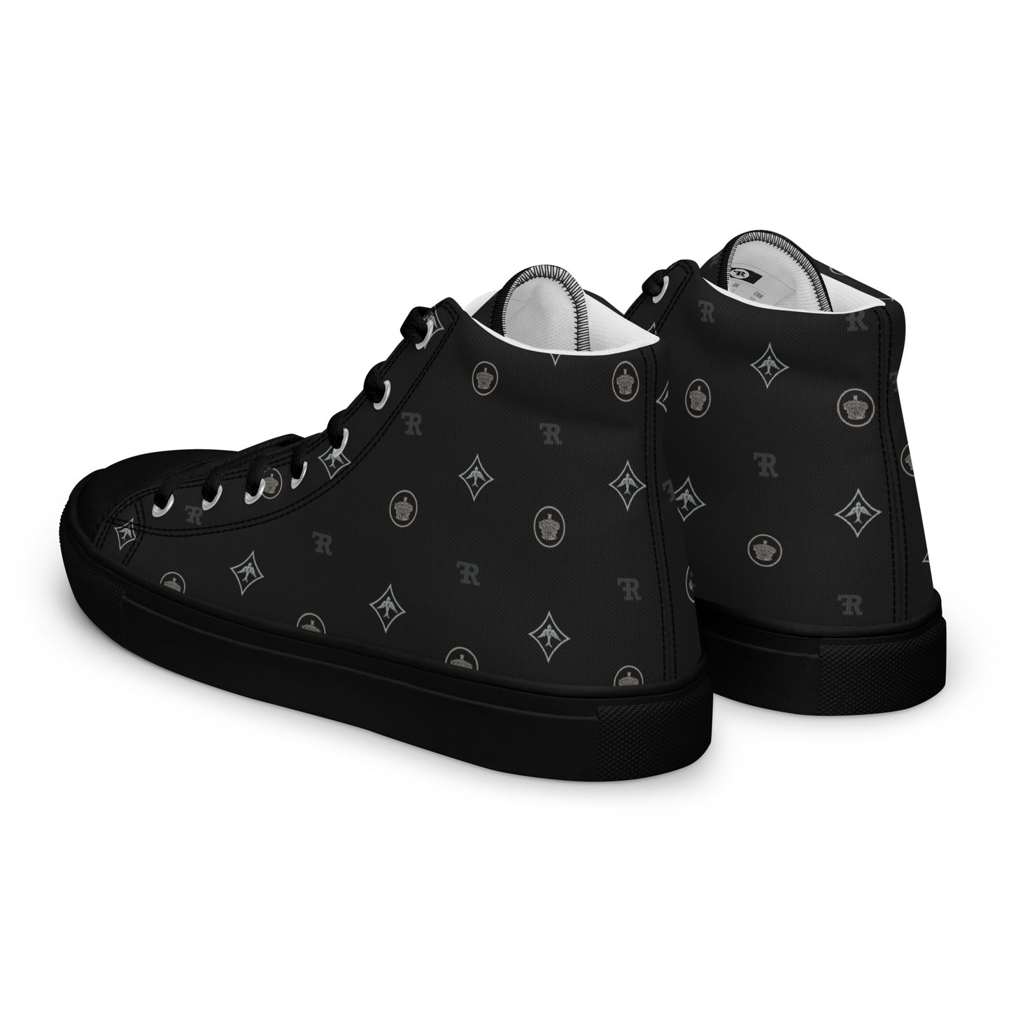 RF Women’s high top canvas shoes CROWNS & BIRDS