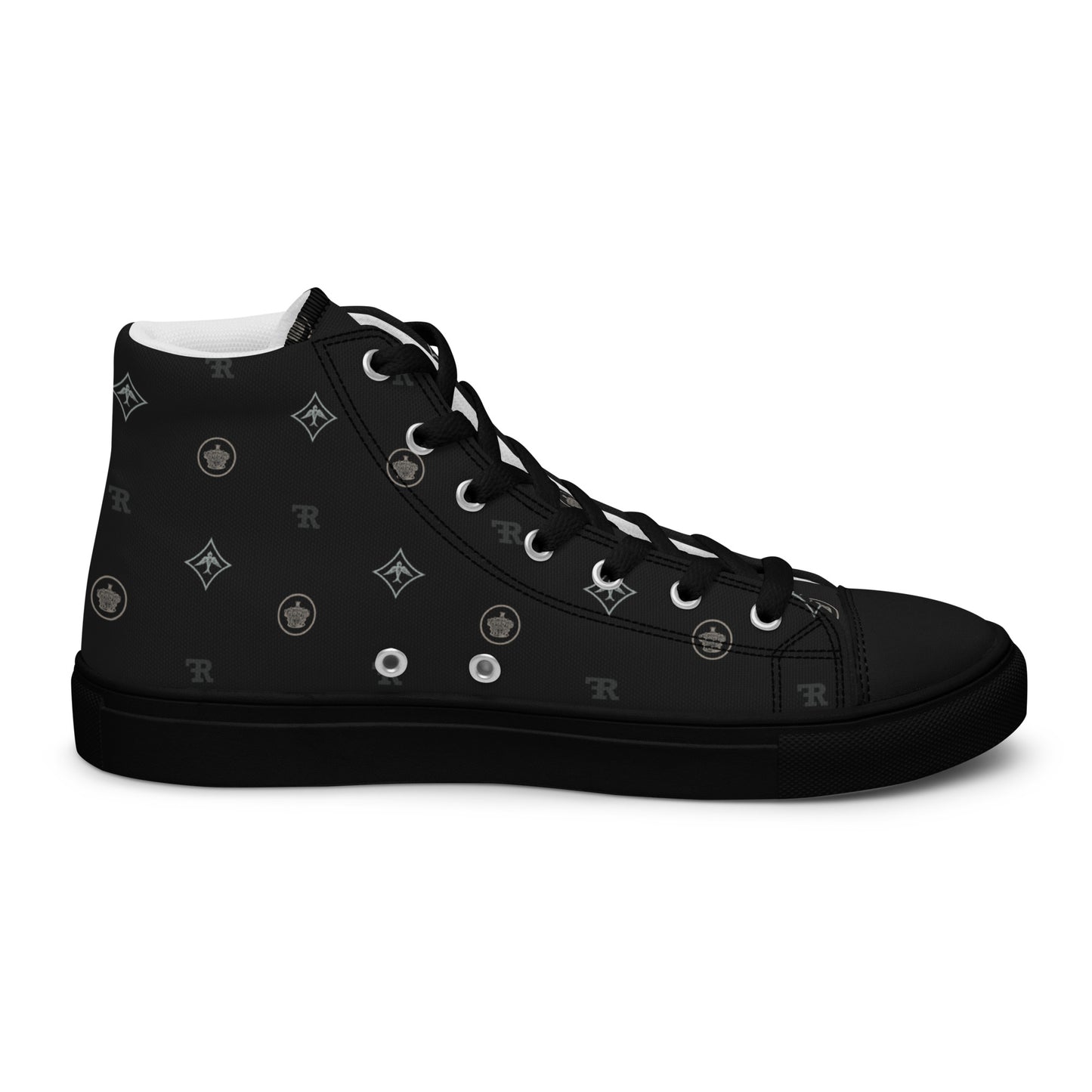 RF Women’s high top canvas shoes CROWNS & BIRDS