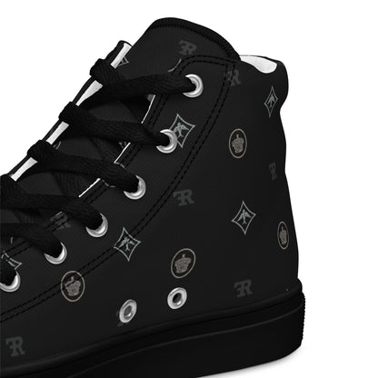 RF Women’s high top canvas shoes CROWNS & BIRDS